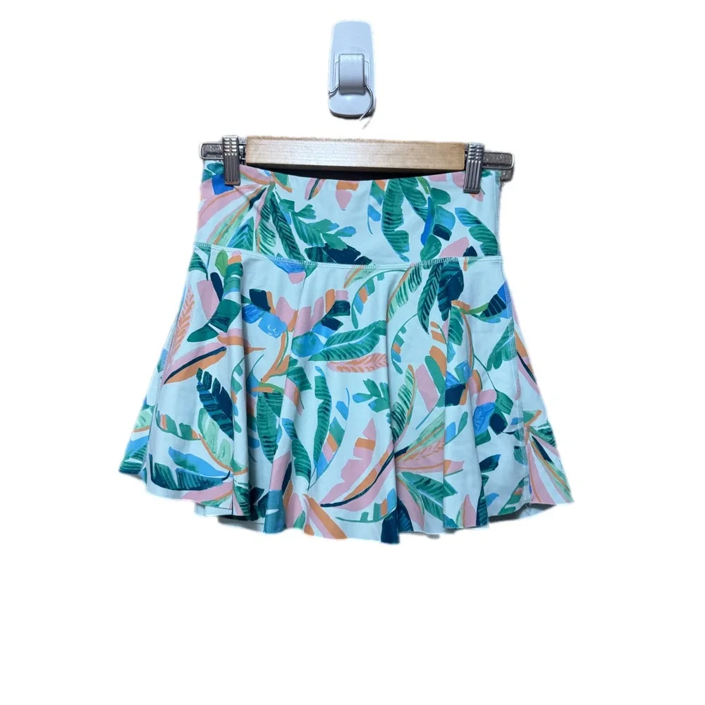 Old‎ Navy Active Skort Girls XL 14-16 Tropical Palm Powersoft Excellent Athletic